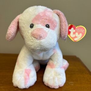 TY Pluffie Baby Pups Pink Stuffed Puppy